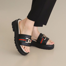 [GIRLS GOOB] Women's Comfortable Mule, Fashion Loafers, Flip-flops, Thongs, Synthetic Leather - Made in KOREA